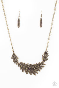 Queen of the QUILL - Brass - Paparazzi Accessories - Necklace