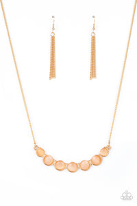 Serenely Scalloped - Gold-Paparazzi Accessories - Necklace