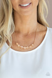 Serenely Scalloped - Gold-Paparazzi Accessories - Necklace