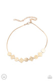 Dont Get Bent Out Of Shape - Gold - Paparazzi Accessories - Necklace