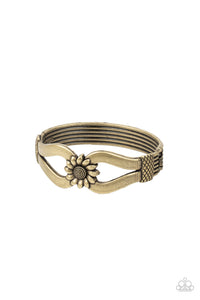 Let A Hundred SUNFLOWERS Bloom - Brass - Paparazzi Accessories - Bracelet