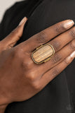 Reclaimed Refinement - Gold - Paparazzi Accessories- Ring