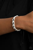 Wanderlust Vibes - White - Paparazzi Accessories - Bracelet - Jewelry with Erin Binford