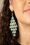 With All DEW Respect - Green - Paparazzi Accessories - Earring