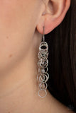 Long Live The Rebels - Silver - Paparazzi Accessories - Earring - Jewelry with Erin Binford