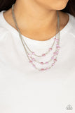 Let The Record GLOW - Purple - Paparazzi Accessories- Necklace