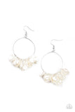 Sailboats and Seashells - White - Paparazzi Accessories- Earring