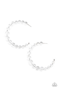 In The Clear - White - Paparazzi Accessories - Earring