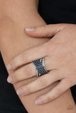 Classic Crossover - Blue - Paparazzi Accessories - Ring