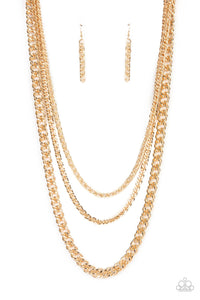 Chain of Champions - Gold - Paparazzi Accessories - Necklace