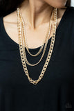 Chain of Champions - Gold - Paparazzi Accessories - Necklace