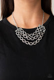 Repeat After Me - Silver - Paparazzi Accessories - Necklace