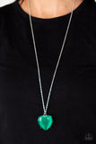 Warmhearted Glow - Green - Paparazzi Accessories - Necklace