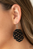 Summer Escapade - Black - Paparazzi Accessories - Earring