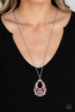 High Society Stargazing - Red - Paparazzi Accessories - Necklace