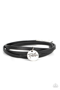 Wonderfully Worded - Black - Paparazzi Accessories - Bracelet - Jewelry with Erin Binford