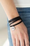 Wonderfully Worded - Black - Paparazzi Accessories - Bracelet - Jewelry with Erin Binford