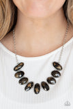 Elliptical Episode - Black - Paparazzi Accessories - Necklace