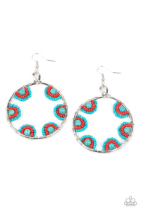 Off The Rim - Blue- Paparazzi Accessories - Earring