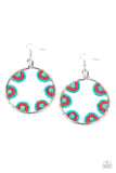 Off The Rim - Blue- Paparazzi Accessories - Earring