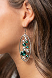 Rock Candy Bubbly - Green - Paparazzi Accessories - Earring - Jewelry with Erin Binford