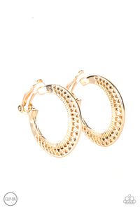 Moon Child Charisma - Gold - Paparazzi Accessories - Earring - Jewelry with Erin Binford