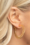 Moon Child Charisma - Gold - Paparazzi Accessories - Earring - Jewelry with Erin Binford