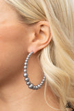 Glamour Graduate - Silver - Paparazzi Accessories - Earring