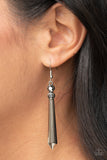 Sparkle Stream - Silver - Paparazzi Accessories - Earring