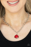 Gallery Gem - Red- Paparazzi Accessories - Necklace