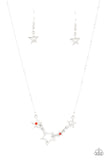 Proudly Patriotic - Red- Paparazzi Accessories - Necklace