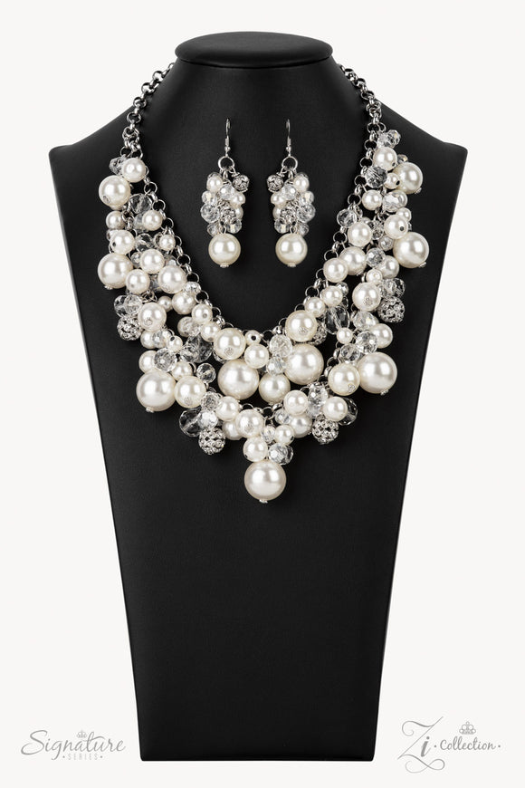 The Janie - White - Paparazzi Accessories - Zi Collection - Jewelry with Erin Binford