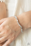 Twisted Twinkle - White - Paparazzi Accessories - Bracelet