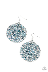 MANDALA Effect - Blue - Paparazzi Accessories - Earring