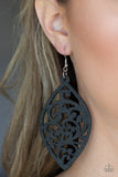 Coral Garden - Black - Paparazzi Accessories - Earring