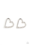 Cupid, Who? - Silver - Paparazzi Accessories - Earring