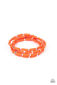 Radiantly Retro - Orange - Paparazzi Accessories - Bracelet