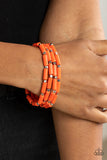 Radiantly Retro - Orange - Paparazzi Accessories - Bracelet