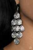 How CHIME Flies - Silver - Paparazzi Accessories - Earring