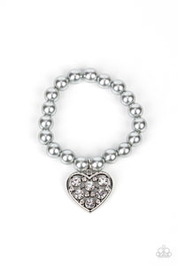 Cutely Crushing - Silver - Paparazzi Accessories - Bracelet