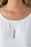 Matt 7:7 - Gold - Paparazzi Accessories - Necklace