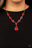 Party Paradise - Red - Paparazzi Accessories - Necklace - Jewelry with Erin Binford