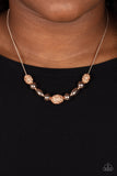 Space Glam - Rose Gold - Paparazzi Accessories - Necklace