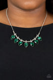 Crown Jewel Couture - Green - Paparazzi Accessories - Necklace