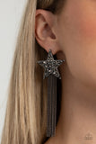 Superstar Solo - Black - Paparazzi Accessories - Earring