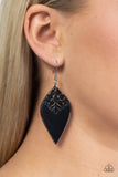 Naturally Nostalgic - Black - Paparazzi Accessories - Earring