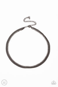 Glitzy Gusto - Black - Paparazzi Accessories - Necklace