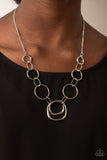 Linked Up Luminosity - Silver - Paparazzi Accessories - Necklace