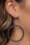 Head-Turning Halo - Blue - Paparazzi Accessories - Earring