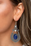 Panama Palace - Blue - Paparazzi Accessories - Earring